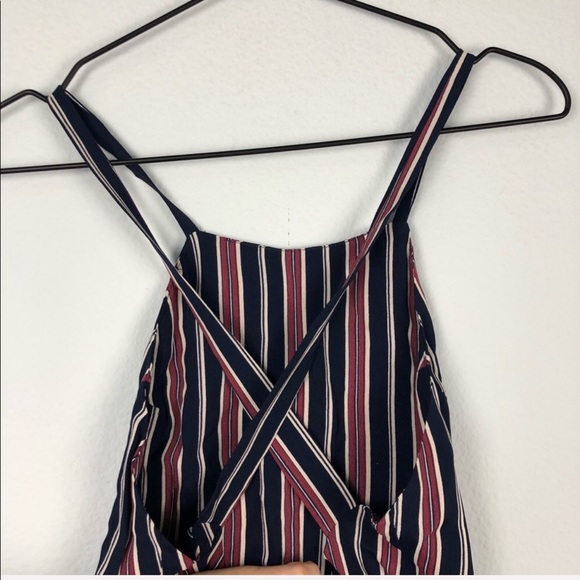 Privacy Please • Nassau Striped Midi Wrap Dress - Picture 5 of 8